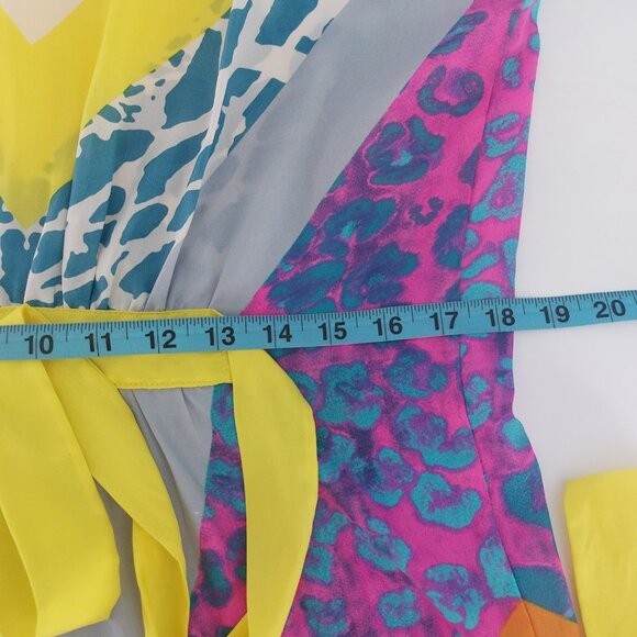 JEALOUS TOMATO Yellow Swim Coverup Pool Party Sexy Summer Dress Colorful - Picture 10 of 15